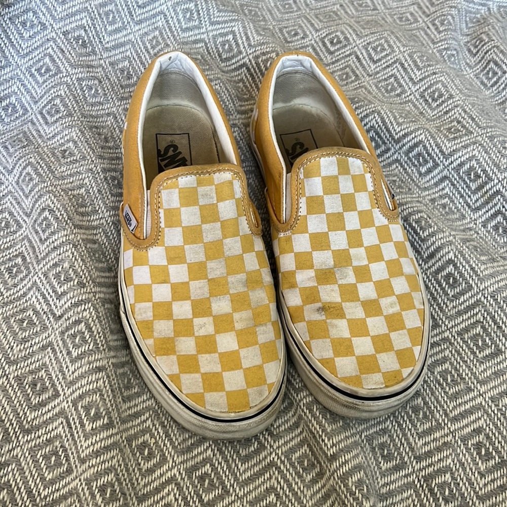 Vans Checkerboard Classic Slip-On Shoes (size US womens 8.5, US mens 7)